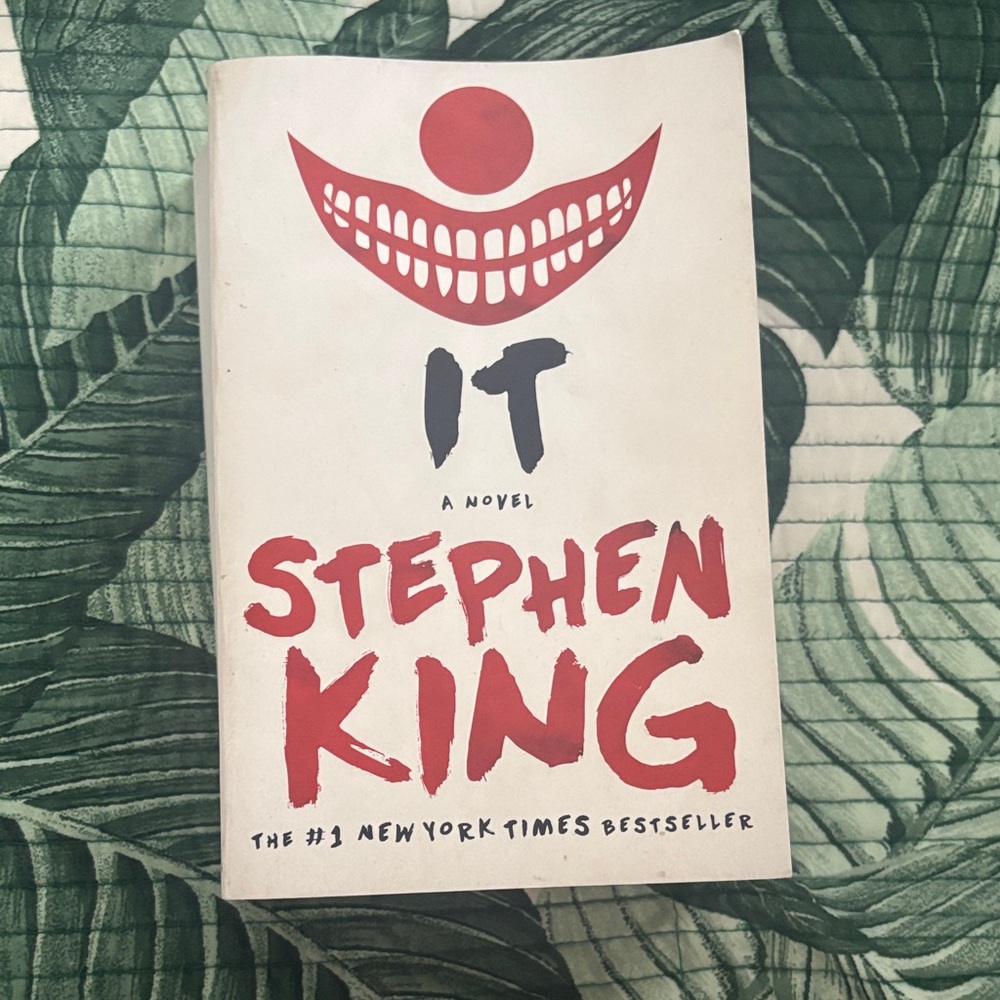 Stephen King Book with White and Red Cover